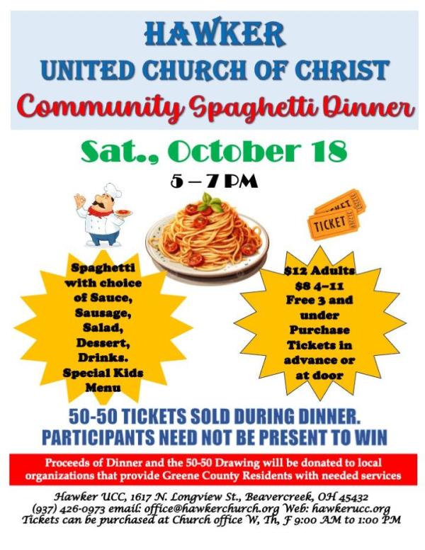 Hawker Community Spaghetti Dinner