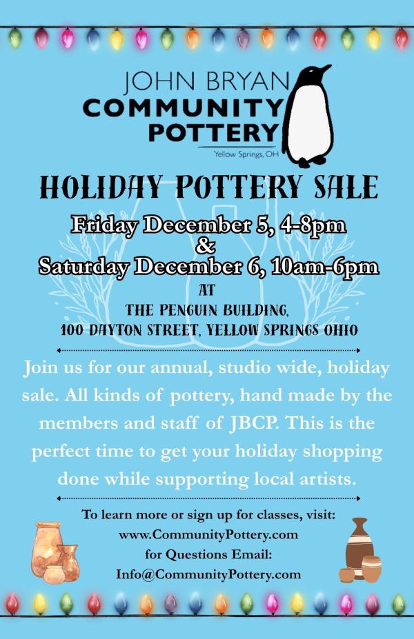 Holiday Pottery Sale