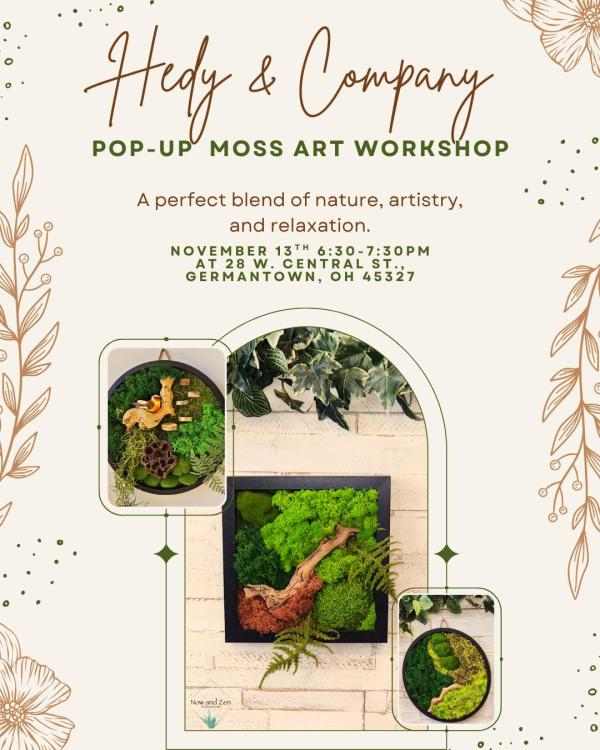 Hedy & Company Moss Art Pop Up Workshop