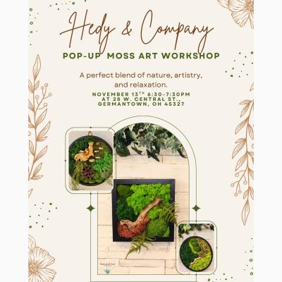 Hedy & Company Moss Art Pop Up Workshop