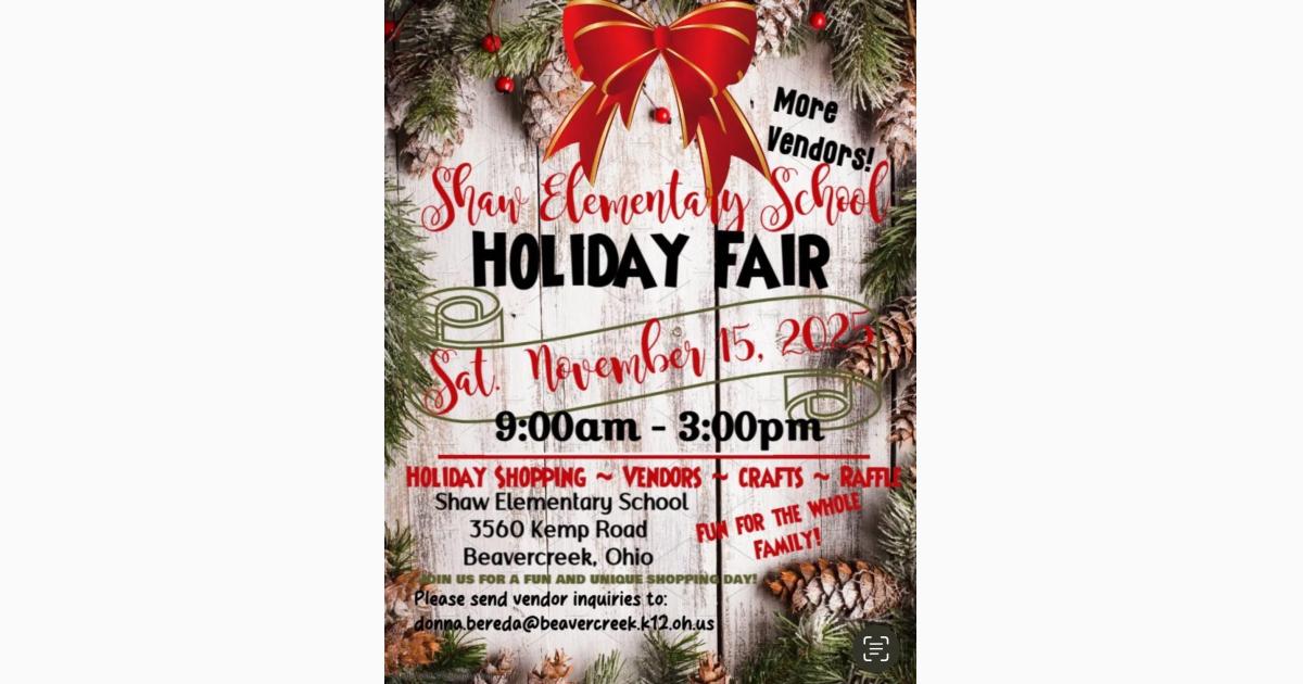 Shaw Holiday Vendor Fair