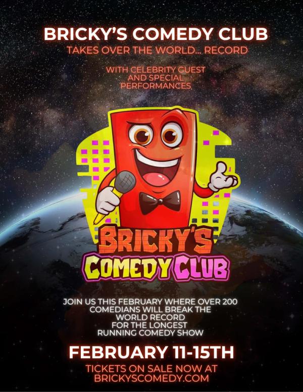 2026 Bricky’s World Record Comedy Festival