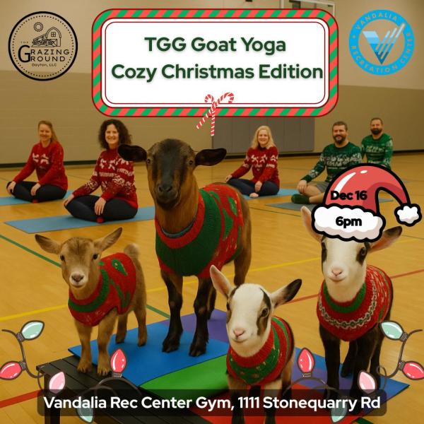 TGG Goat Yoga - Cozy Christmas Edition