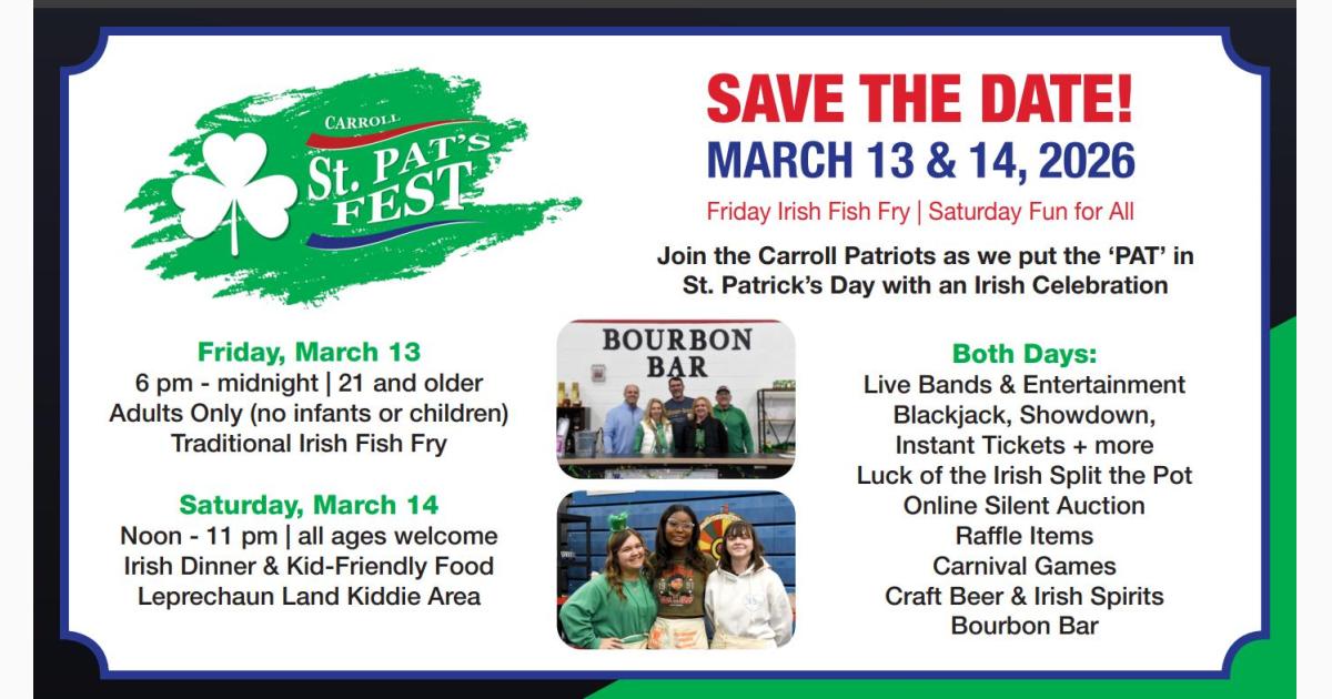 Carroll High School Fish Fry -11th Annual Carroll St. Pat's Fest