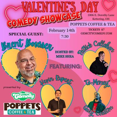 Valentine's Day Comedy Showcase at Poppets Coffee & Tea