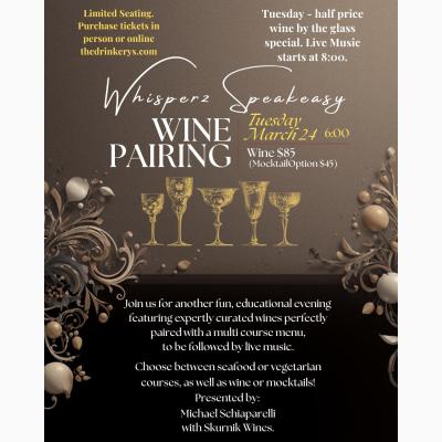 March Wine & Dinner Pairing with Michael Schiaparelli, CSW