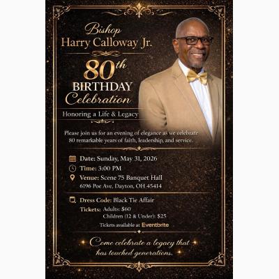 80th Birthday Celebration for Bishop Calloway!