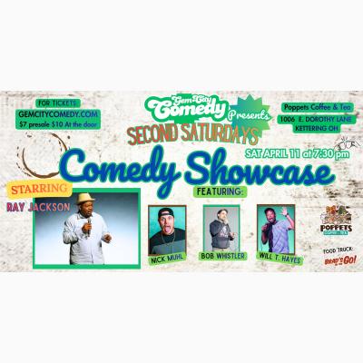 Gem City Comedy Presents...Second Saturdays Comedy Showcase at Poppet's Coffee & Tea