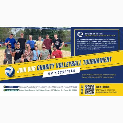 Charity Volleyball Tournament hosted by Edison State PTA Club