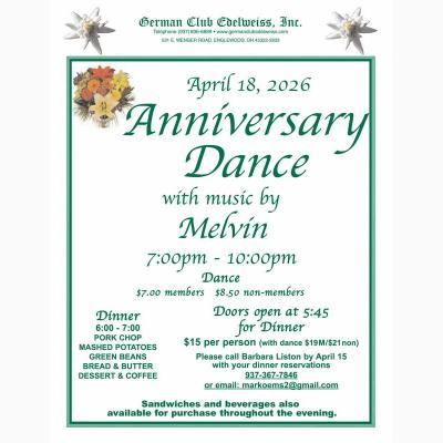 Edelweiss German Club 102nd Anniversary Dinner Dance