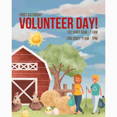 First Saturday Volunteer at Learning Tree Farm