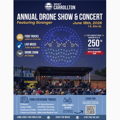 Summer Concert Series:  Annual Drone Show and Concert featuring Stranger