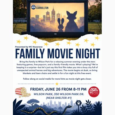 Family Adventure Movie Night - City of West Carrollton
