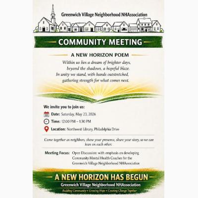 Greenwich Village Neighborhood NHAssociation (May) Monthly Meeting