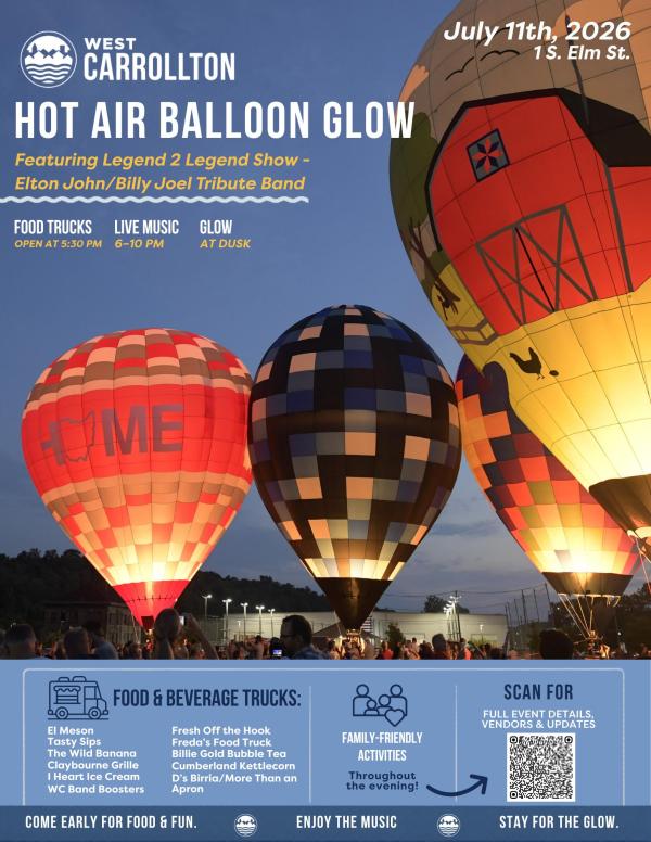 Hot Air Balloon Glow City of West Carrollton