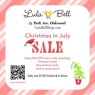 Celebrate Christmas in July Sale with Lula Bell Whimsical Cards and Gifts!