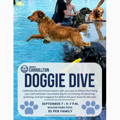 Doggie Dive City of West Carrollton at Wilson Pool