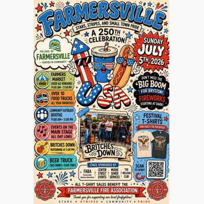 Farmersville 250:  Stars, Stripes, and Small Town Pride Festival