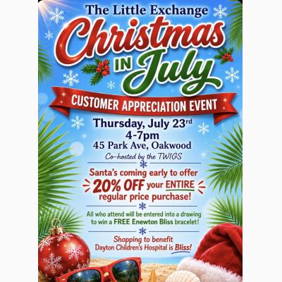 The Little Exchange Christmas in July Customer Appreciation Event