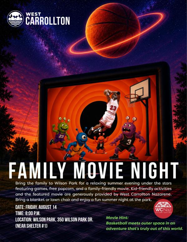Family Adventure Movie Night City of West Carrollton