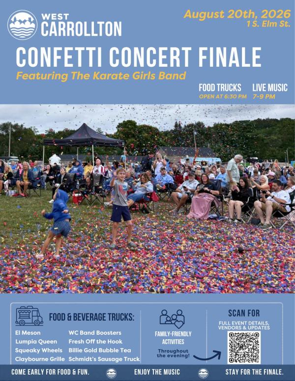 Confetti Concert Finale Featuring The Karate Girls Band City of West Carrollton