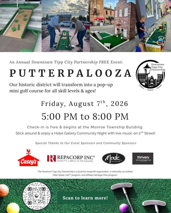 Putterpalooza in Downtown Tipp City