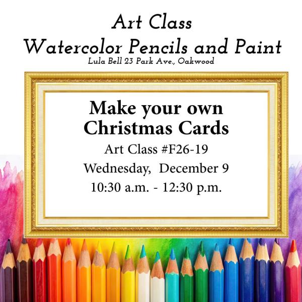 Lula Bell Art Class - Make your own Christmas Cards