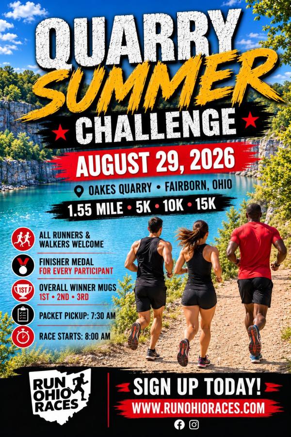 Quarry Summer Challenge 1.55m, 5k, 10k, 15k