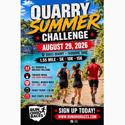 Quarry Summer Challenge 1.55m, 5k, 10k, 15k