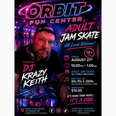 🔥 ADULT JAM SKATE NIGHT! 🔥
