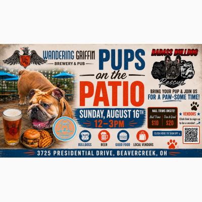 Pups on the Patio with Badass Bulldogs Rescue