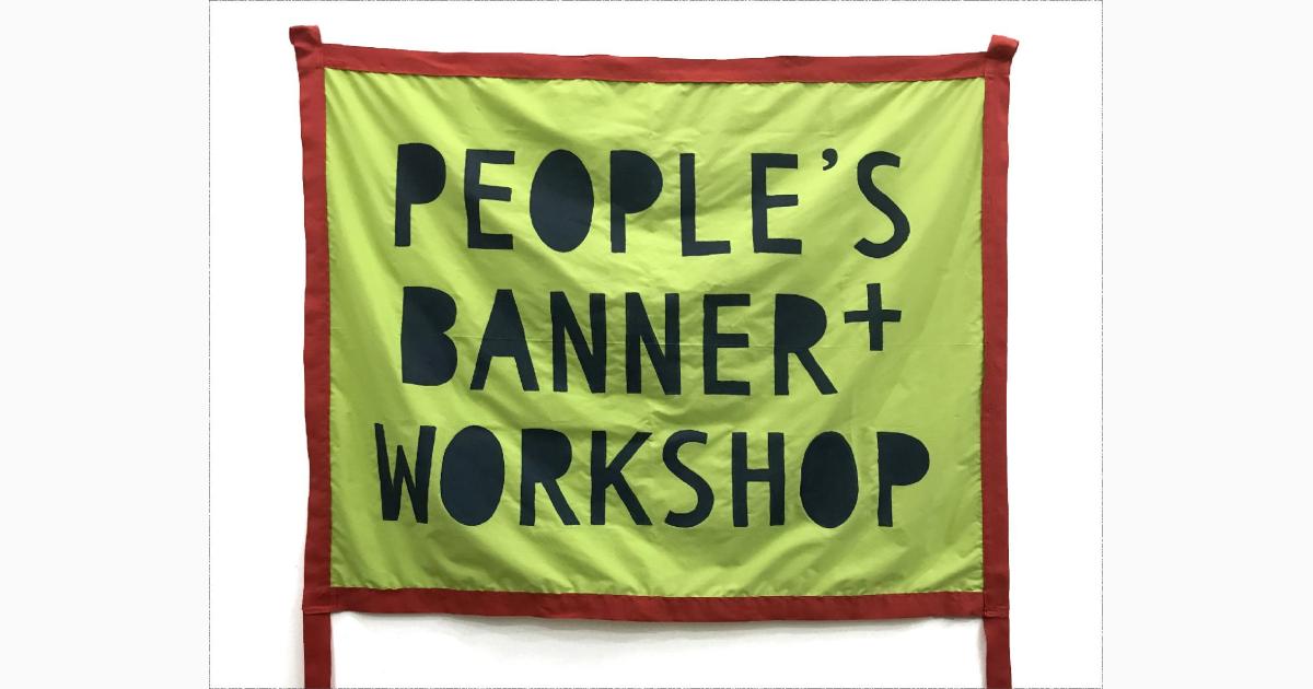 People's Banner Workshop with Migiwa Orimo