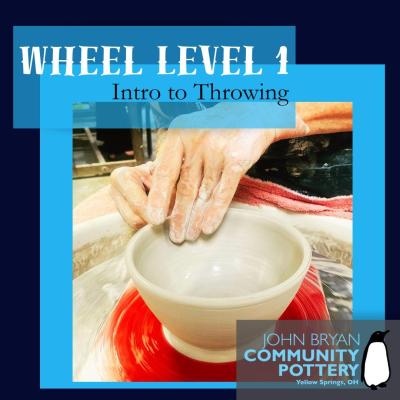 Wheel Throwing Pottery Level 1, January 2027