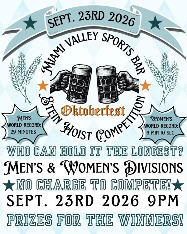 Annual Stein Hoist Competition at Miami Valley Sports Bar