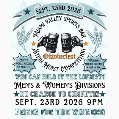 Annual Stein Hoist Competition at Miami Valley Sports Bar