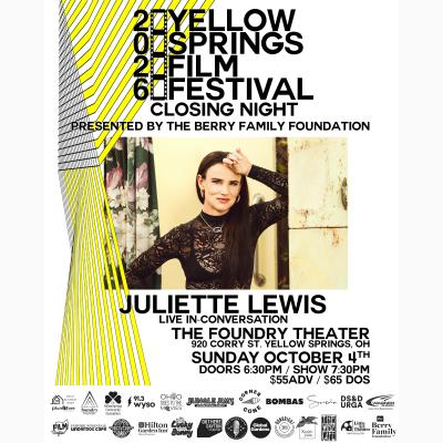 Juliette Lewis Live In-Conversation at The Yellow Springs Film Festival