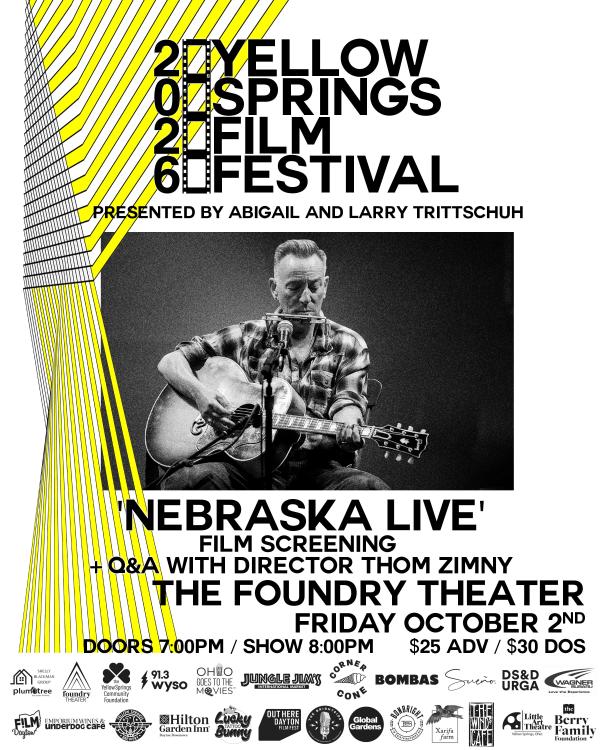 Acclaimed Bruce Springsteen Concert Film 'NEBRASKA LIVE' to screen at YSFF 2026 w/ Director THOM ZIMNY