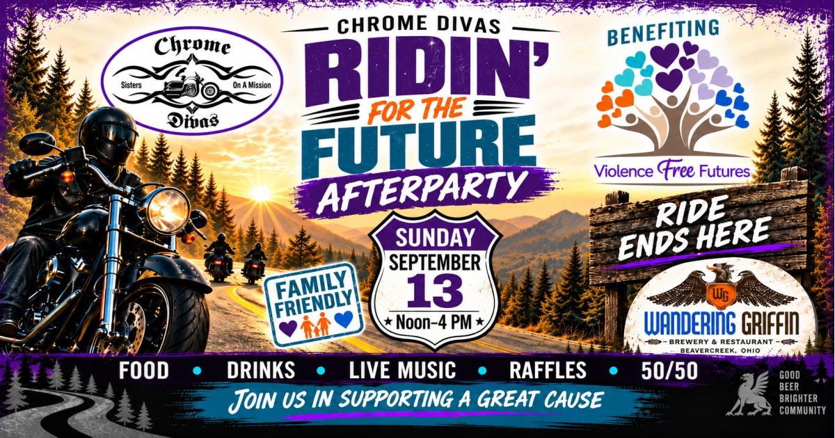 Destination Fundraiser Ride w/ Xenia Chrome Divas "Ridin' for the Future"