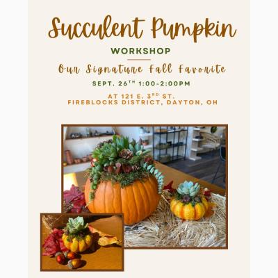 Succulent Pumpkin Workshop