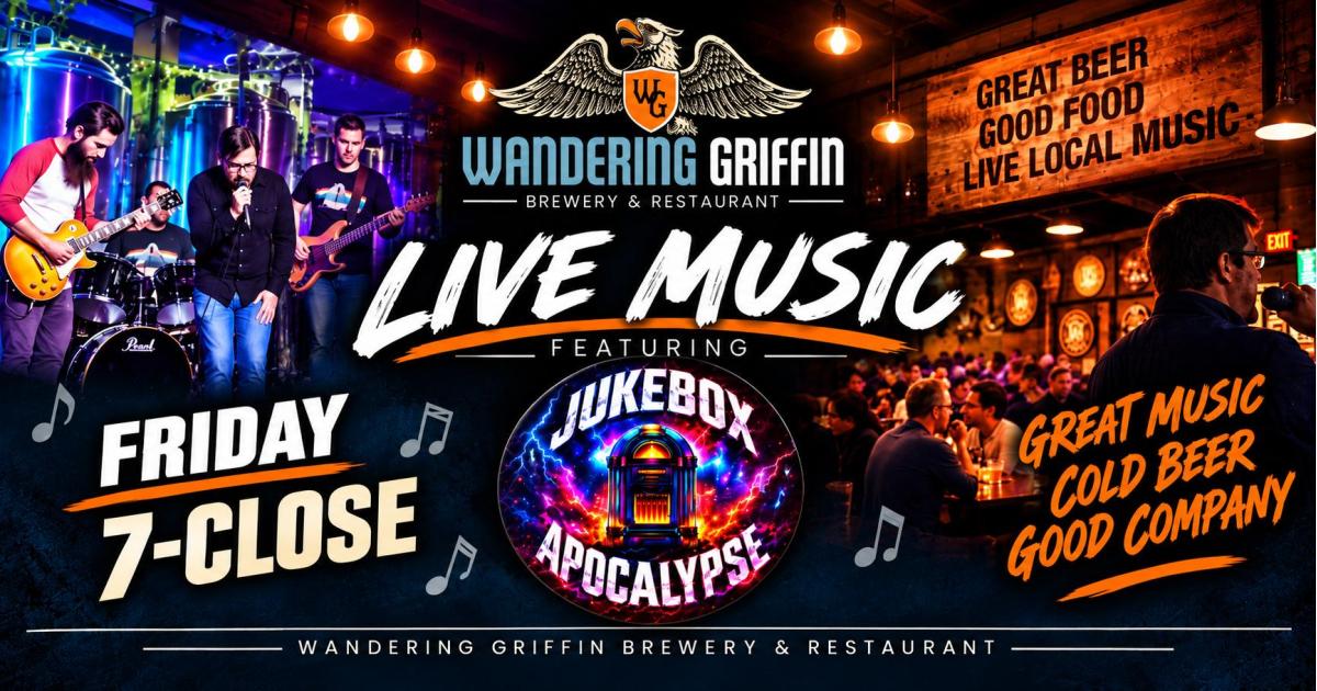 Jukebox Apocalypse LIVE @ Wandering Griffin FRIDAY Sept 18