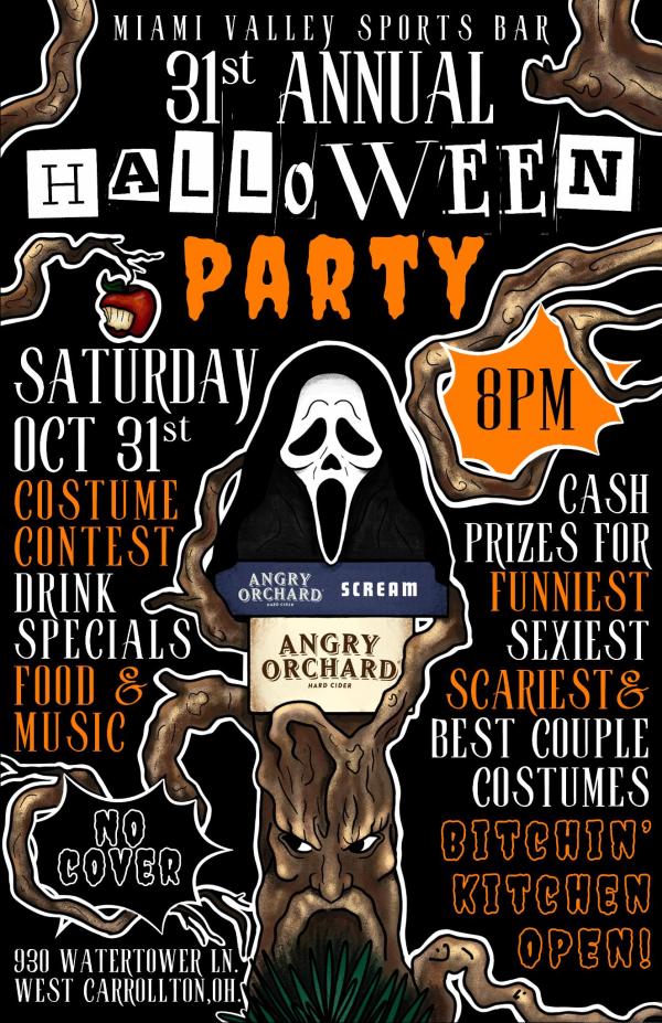31st Annual Halloween Party & Costume Contest (Scream-themed)