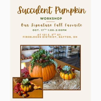 Succulent Pumpkin Workshop