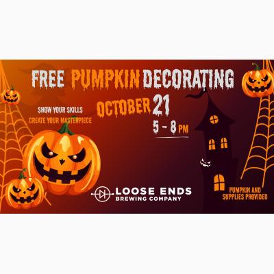 Pumpkin Decorating at Loose Ends Brewing - Free Pumpkin with Purchase