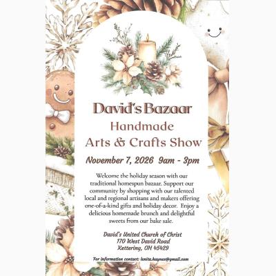 David's Bazaar & Handmade Arts & Crafts Show 2026