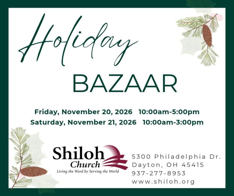 Holiday Bazaar - Shiloh Church UCC