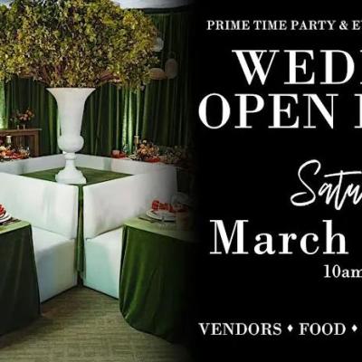 Wedding Open House at Prime Time Party Rental