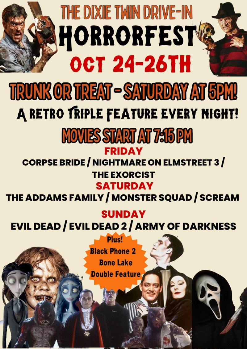 Horrorfest Weekend at The Dixie Twin Drive-In