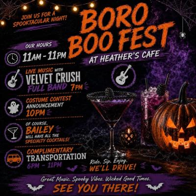 Boro Boo Fest at Heather's Cafe w/ Velvet Crush FULL BAND