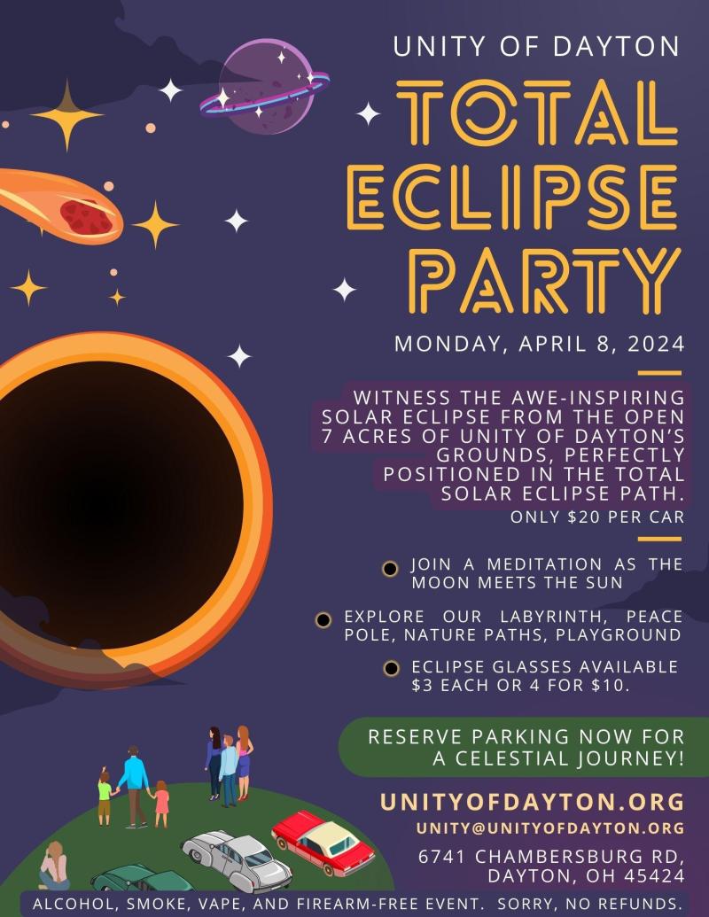 Experience the Solar Eclipse at Unity of Dayton
