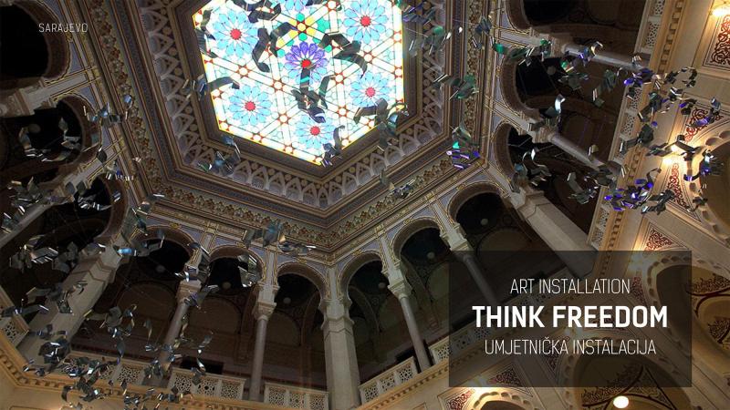 ‘Think Freedom’ art exhibit in The Dayton Arcade